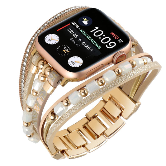 Lustrous Streamline Multi-Strap Apple Watch Bracelet