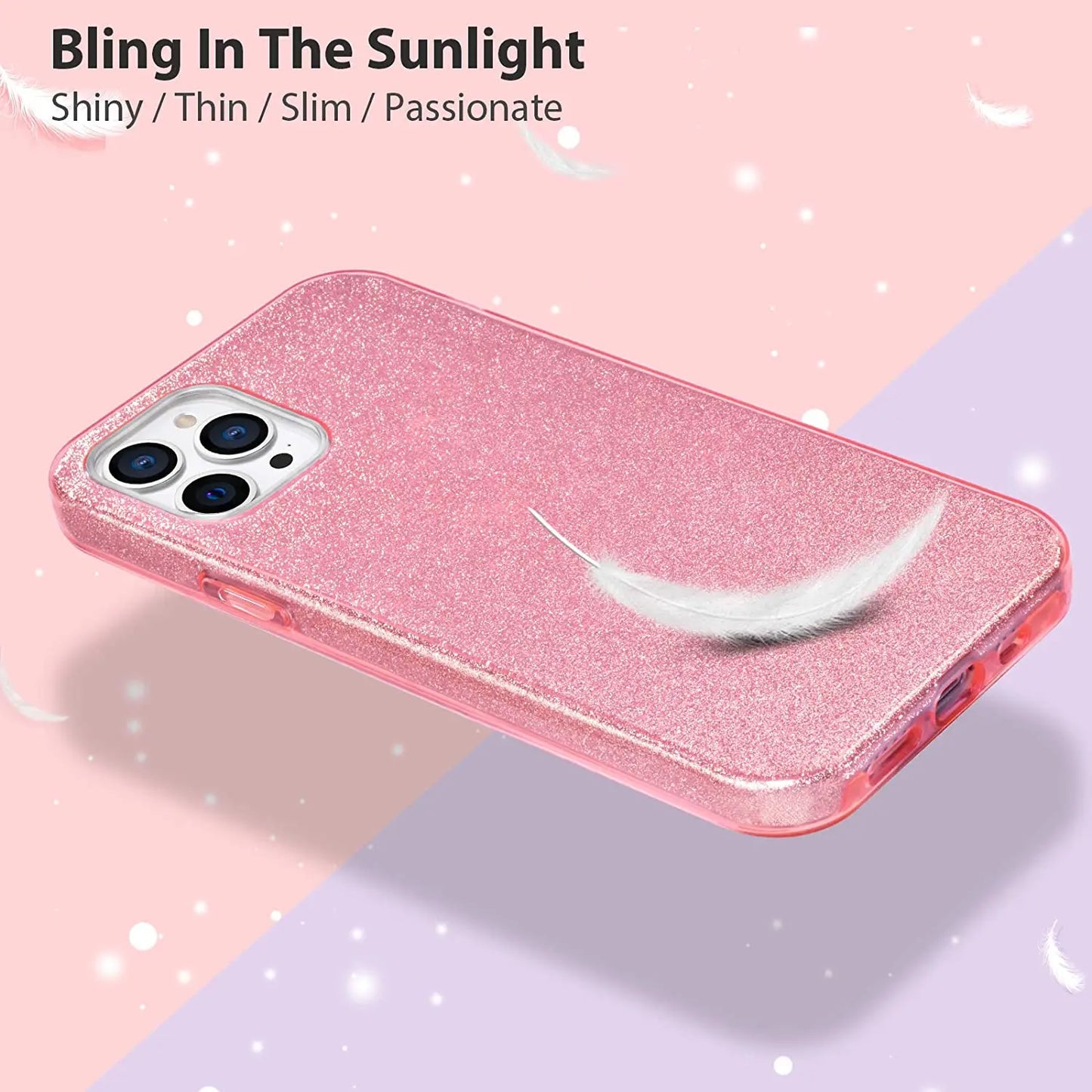 LuxeBling Slim Glitter Case for iPhone