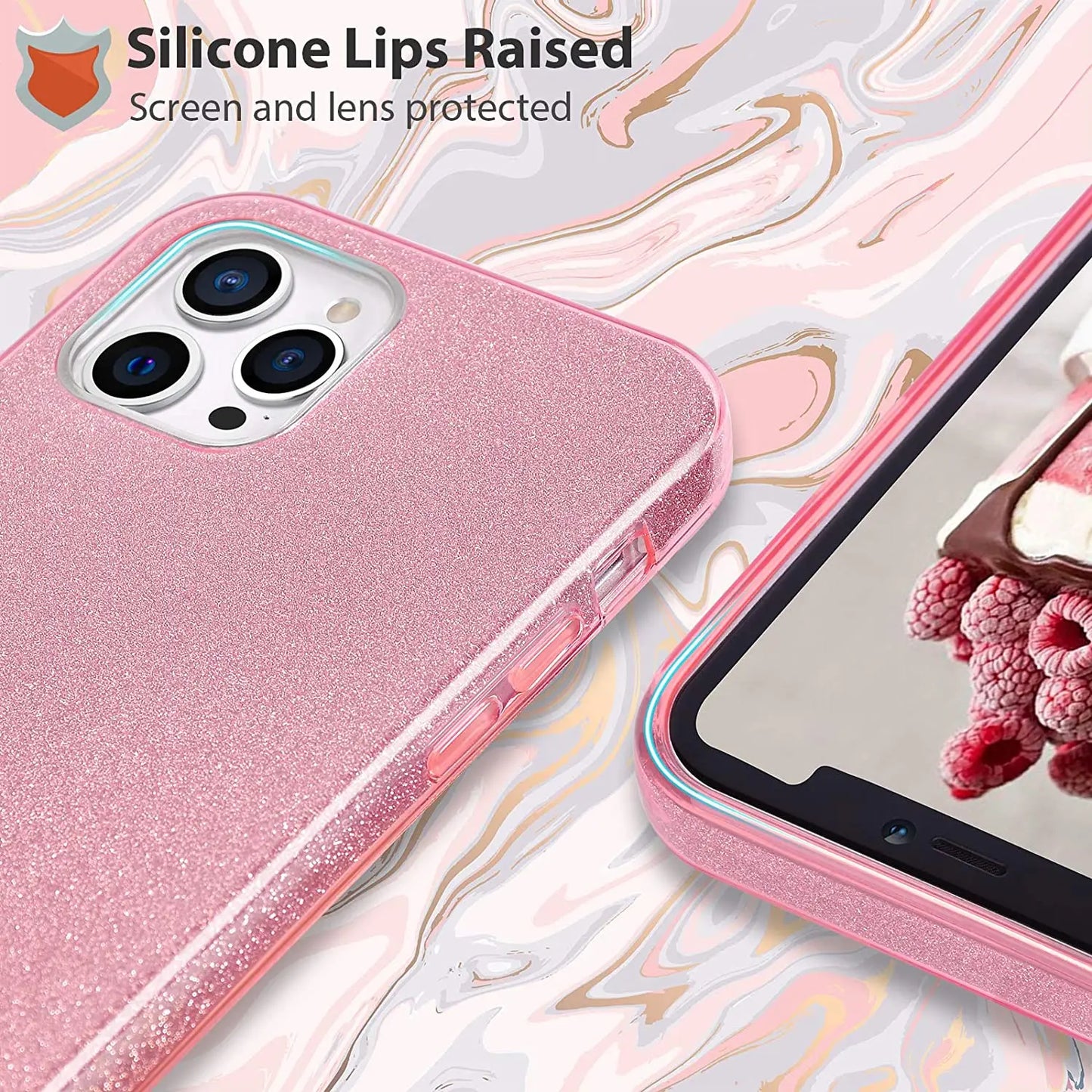 LuxeBling Slim Glitter Case for iPhone