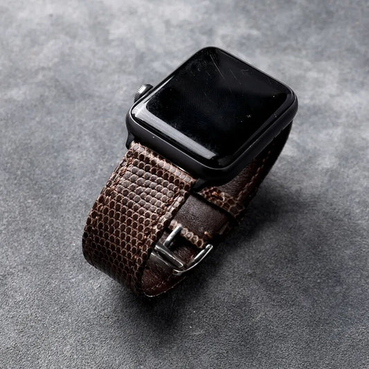 Lizard Luxe Handcrafted Apple Watch Band