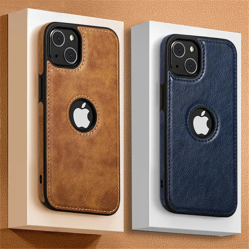 SlimGuard Leather Case for iPhone 16