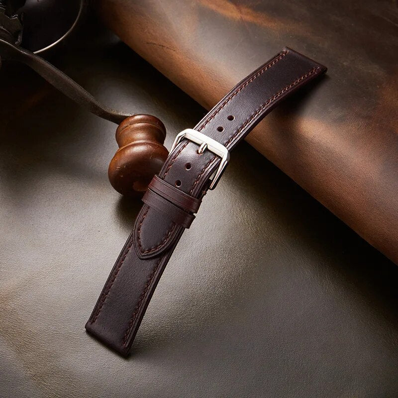 Maestro Artisan Exquisite Stitched Leather Band