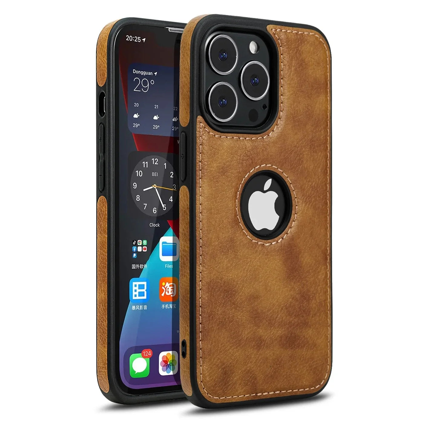 SlimGuard Leather Case for iPhone 16