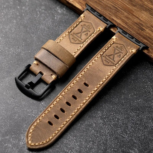 Pristine Cowhide Elegance Apple Watch Band